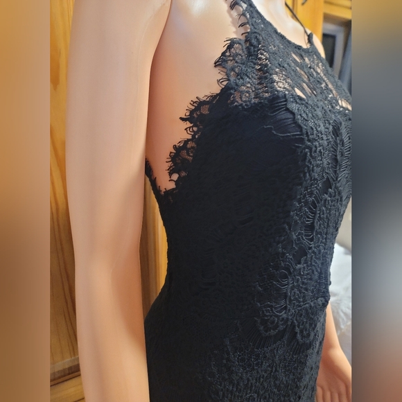INTIMATELY FREE PEOPLE Elegant‎ Black Lace Dress - Picture 4 of 8